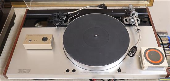 A Luxman PD444 turntable with SME 3009 arm and another SME arm